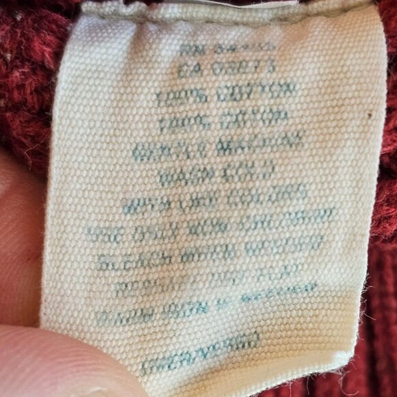 American Eagle Outfitters Sweater Mens Medium Red Crew Neck Cotton Pullover - Picture 5 of 11